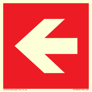 Left arrow (white on red background)